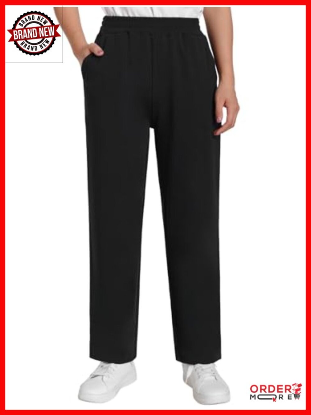 Petite Women's Cotton Lounge Pants Short Inseam Relaxed Fit